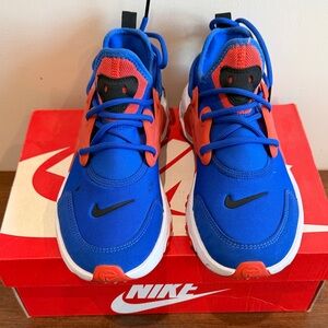 Nike Kids Vibrant Blue and Orange Sneakers